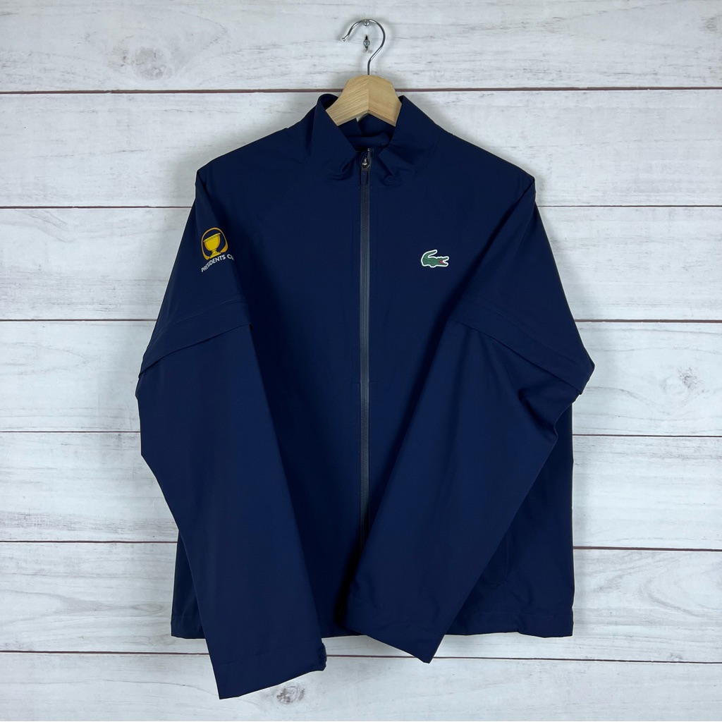Lacoste Sport X Presidents Cup Golf Zip Up Jacket Size 40 Medium